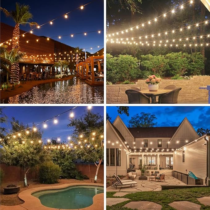 Meconard 48 Pack S14 LED String Light Bulbs, 1 Watt Shatterproof Replacement - Image 7
