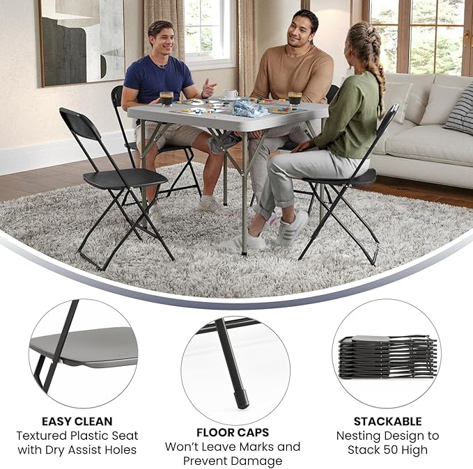 Flash Furniture Hercules Series Plastic Folding Chair - Image 5
