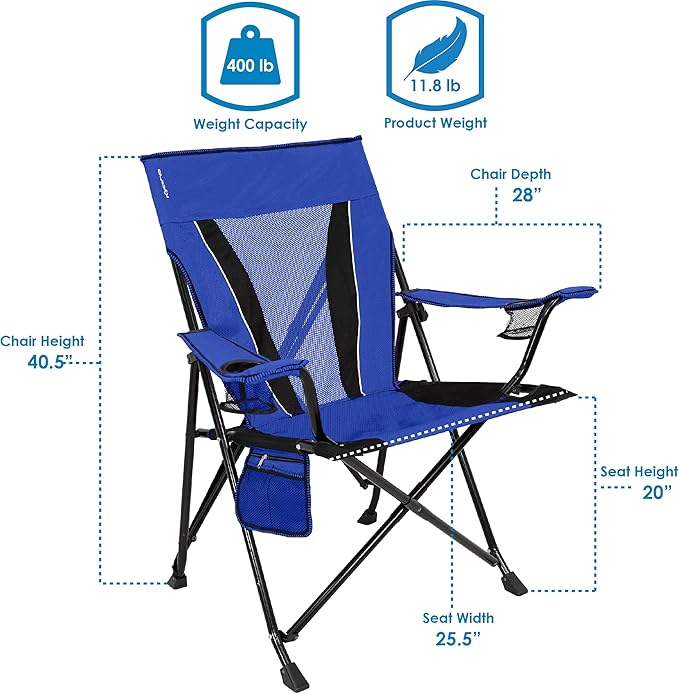Kijaro XXL Dual Lock Portable Camping Chair - Image 2