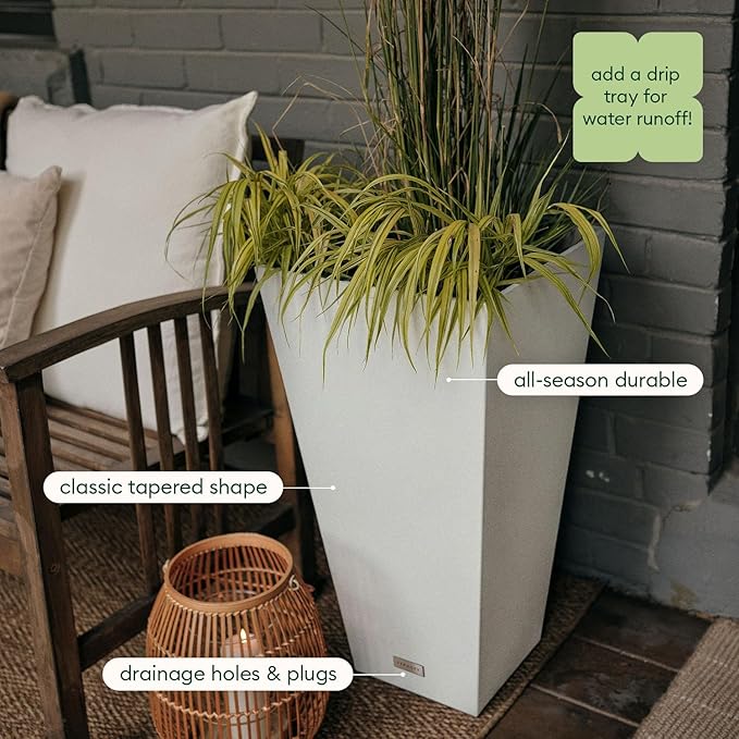 Veradek V-Resin Indoor/Outdoor Taper Planter - Image 5