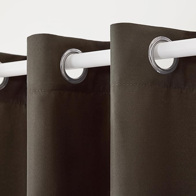 TOWN & COUNTRY BASICS Cabana Solid Heavyweight Indoor Outdoor Curtains - Image 3
