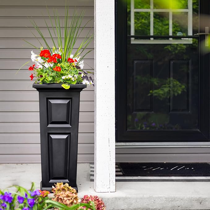Mayne Nantucket 32-Inch Tall Planter – Self-Watering, Weather-Resistant Planter - Image 9