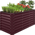 Best Choice Products 4x2x2ft Outdoor Metal Raised Garden Bed, Deep Root Box by BestChoiceProducts