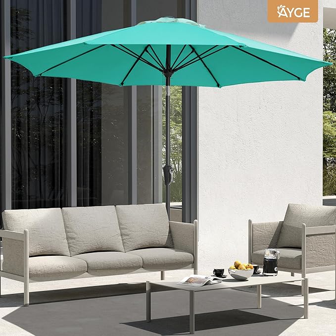 Ayge 9FT Large Outdoor Patio Umbrella Market Table Umbrella-UV Resistant - Image 3