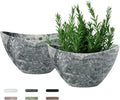 LaDoVita Plant Pots with Drainage Holes, 12 Inch Large Planters by LaDoVita