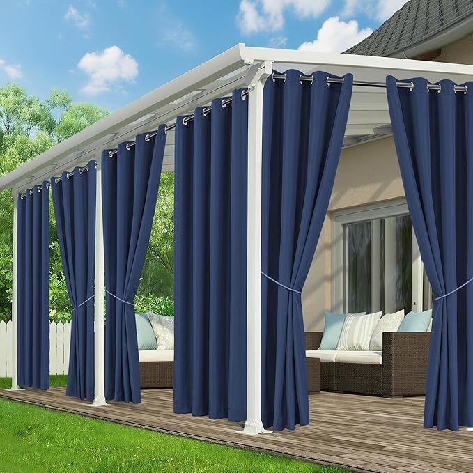 Patio Curtains Outdoor Waterproof by RichSets