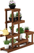 Furinno FG18451 Tioman Hardwood Patio Furniture Outdoor Flower Stand in Teak Oil by Furinno-FitsYourSpaceFitsYourBudget