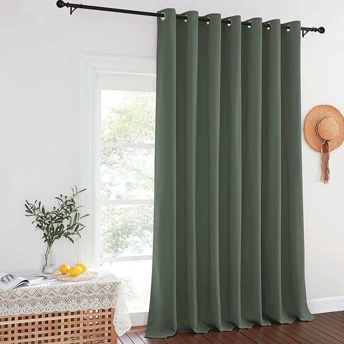NICETOWN Blackout Curtains for Sliding Glass Door Room Divider Noise Reduce - Image 8