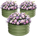 ZXZYHFTY Round Galvanized Raised Garden Bed kit, Round Large Metal Raised by ZXZYHFTY