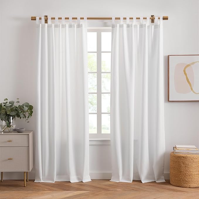Elrene Home Fashions Matine Weatherproof Tab-Top Indoor/Outdoor Solid Color by ElreneHomeFashions