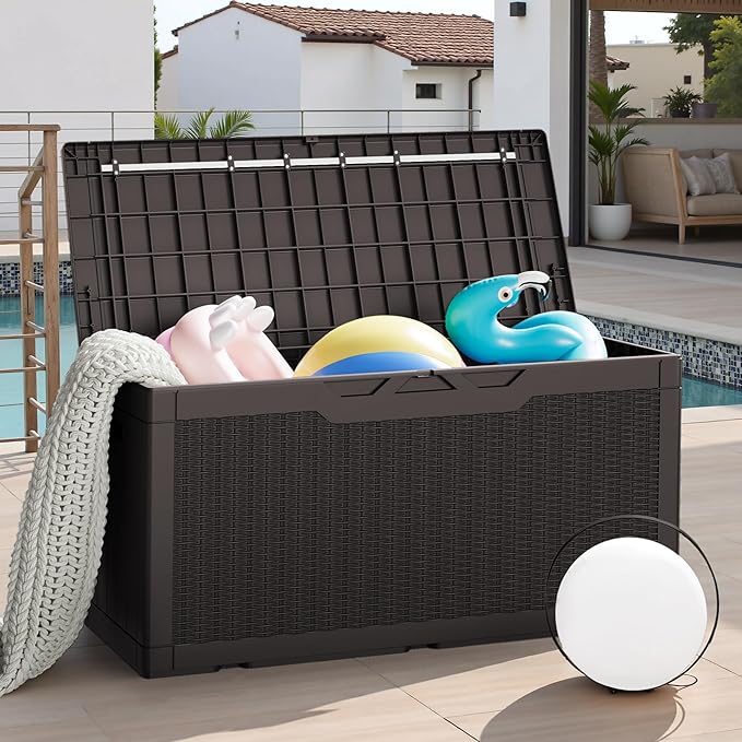 JUMMICO 100 Gallon Resin Deck Box - Image 7