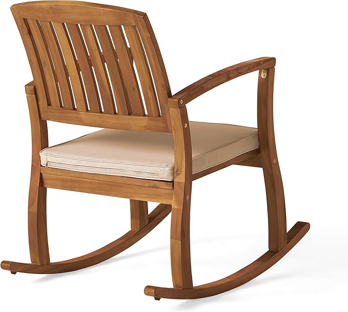 Christopher Knight Home Selma Acacia Rocking Chairs - Image 7