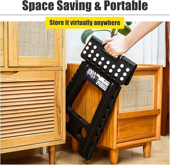Delxo 17.5 Inch Folding Step Stool, Foldable Stool - Image 8