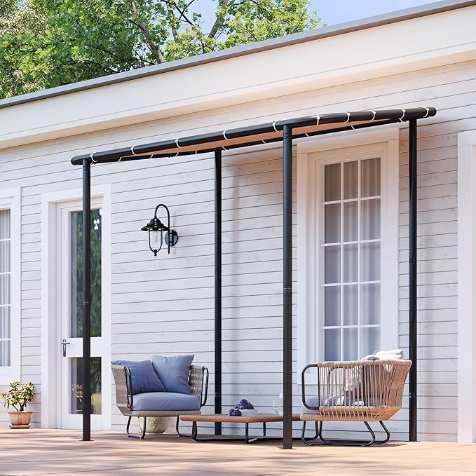 Aoxun 8x5 Lean to Gazebo Outdoor Pergola - Image 6