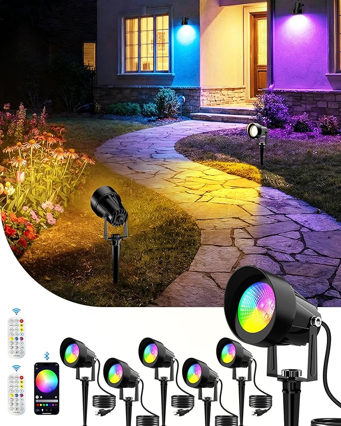 CORESLUX Christmas Smart Spot Lights Outdoor, Color Changing Warm White by CORESLUX
