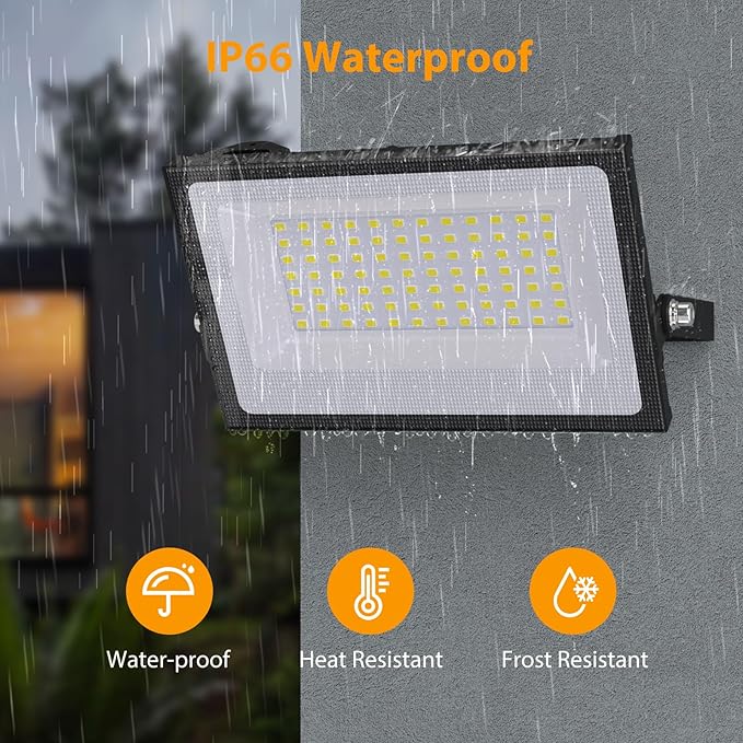 Onforu 80W Flood Lights Outdoor, 8000lm Bright LED Work Light - Image 6