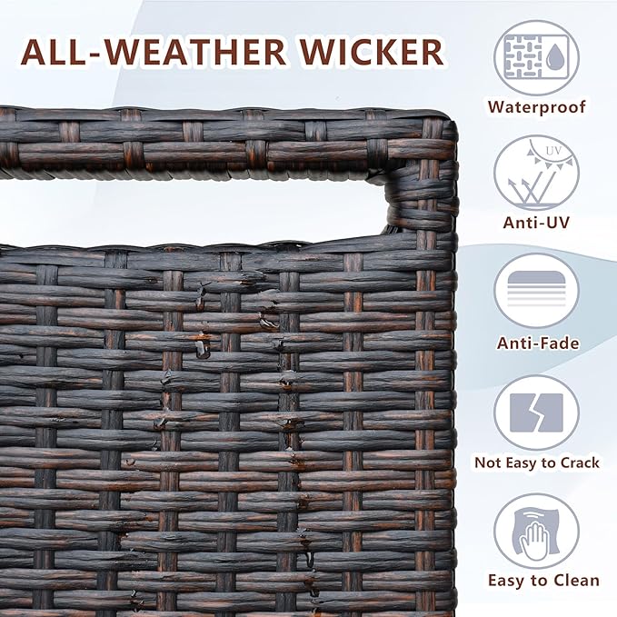 ATR ART TO REAL Outdoor Wicker Recliner Chair - Image 6