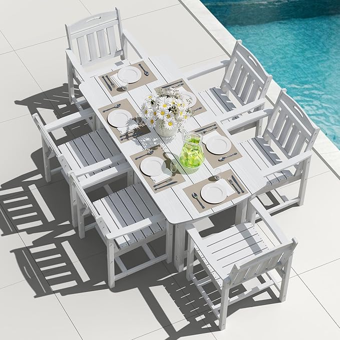 HDPE Outdoor Patio Dining Set by Suunyn