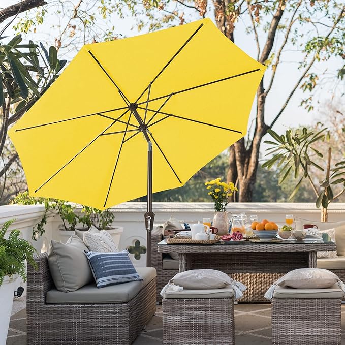 JEAREY 9FT Outdoor Patio Umbrella Outdoor Table Umbrella - Image 4