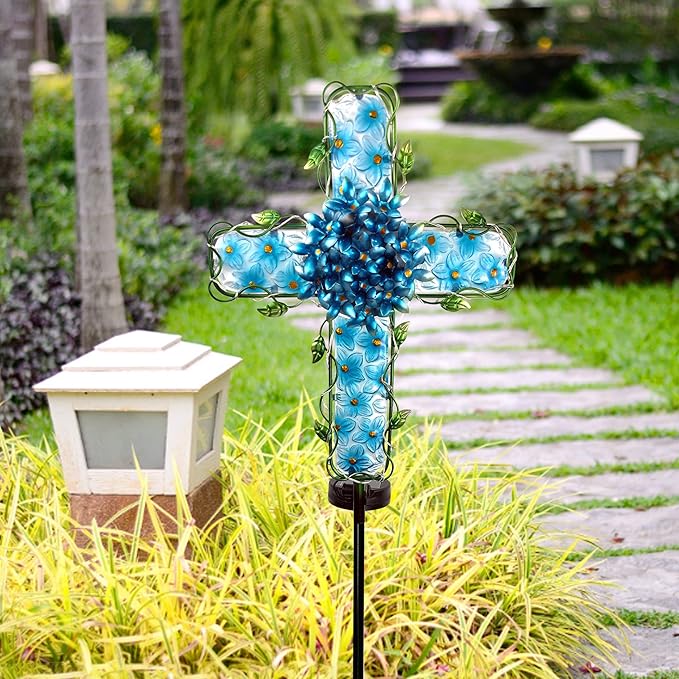 Solar Cross Garden Lights Outdoor Decorative - Image 4