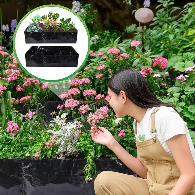 Woanger 8 Pcs 35 Gallon Fabric Raised Garden Bed Garden Bags to Grow Vegetables - Image 7