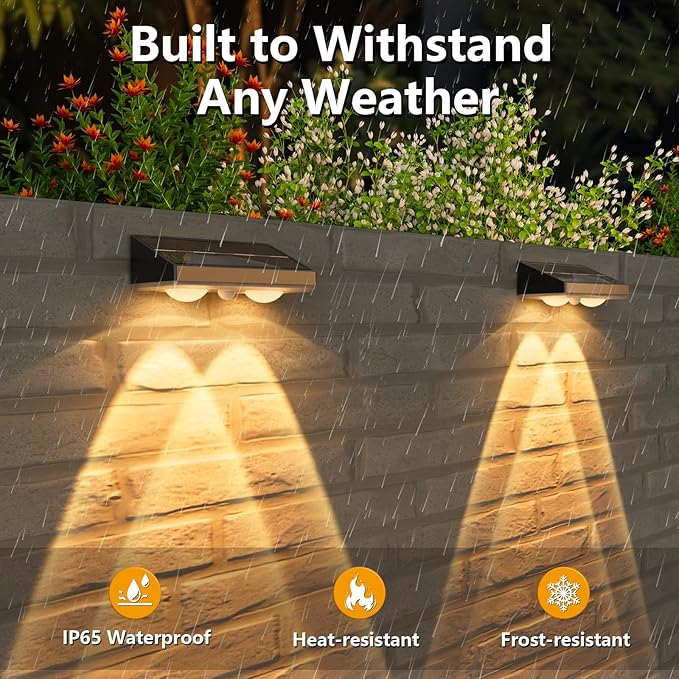 NIORSUN Solar Fence Lights, 24 Pack Solars Deck Light, Warm White Color - Image 4
