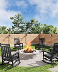 HDPE Rocking Chair Outdoor Set of 4 by Garvee