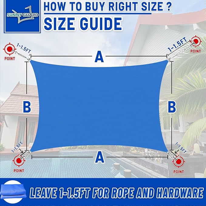 SUNNY GUARD Sun Shade Sail 12'x12'x12' Triangle Silver Grey UV Block Sunshade - Image 2