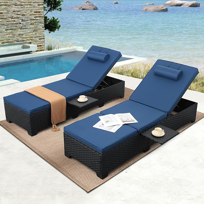 WAROOM Outdoor Chaise Lounge Chairs - Image 3