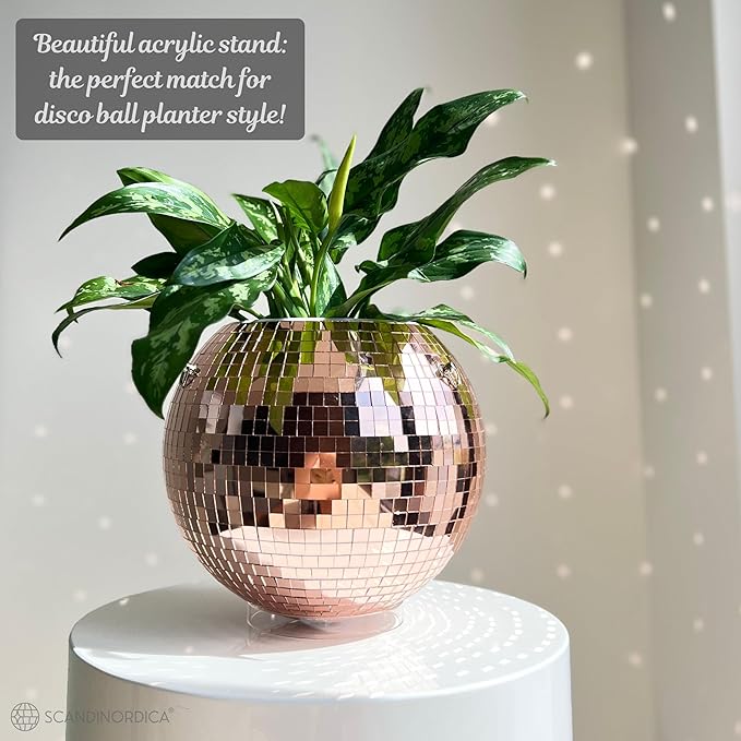 SCANDINORDICA Disco Ball Planter – Value Package: Mirror Disco Planter - Image 6