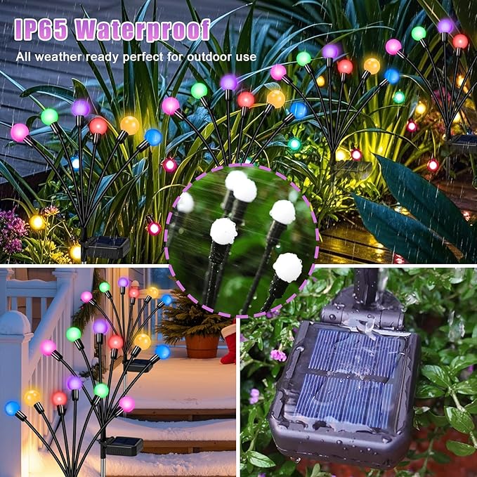 Solar Garden Lights Outdoor, Swaying Light Waterproof Solar Lights Outdoor - Image 5