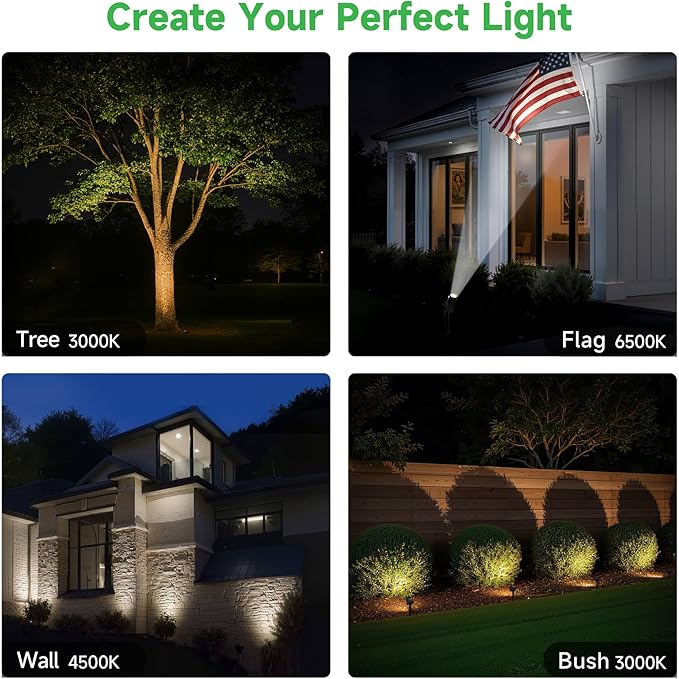 All Night Solar Spot Lights 2500mAh, Adjustable Angle Landscape Lights - Image 7