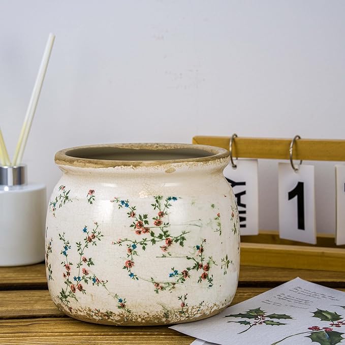 Flower Pot, Vintage Ceramic Pot - Image 5
