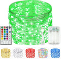 RGB Color Changing 33Ft 100LED St. Patrick's Day Fairy Lights Battery Operated by BHCLIGHT