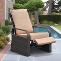 ATR ART TO REAL Outdoor Recliner, Outdoor Wicker Recliner Chair by ATRARTTOREAL