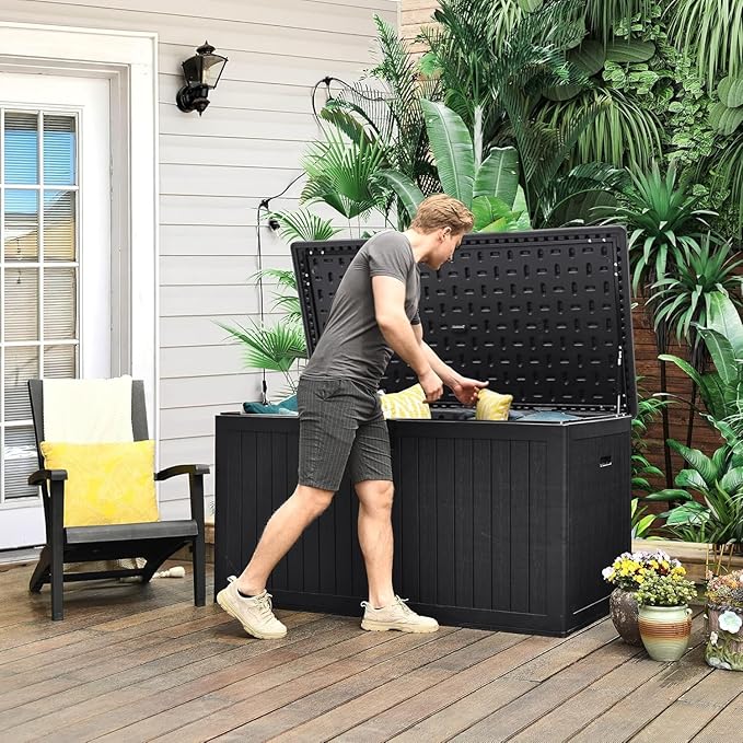 YITAHOME XXL 230 Gallon Large Deck Box, Outdoor Storage - Image 3