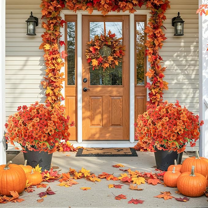 MACTING 24 Bundles Artificial Fall Flowers - Image 2