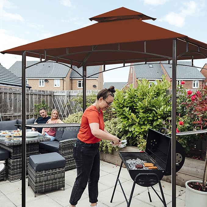 Eurmax USA High Performance Grill Gazebo Canopy Replacement Cover 5x8 BBQ - Image 6