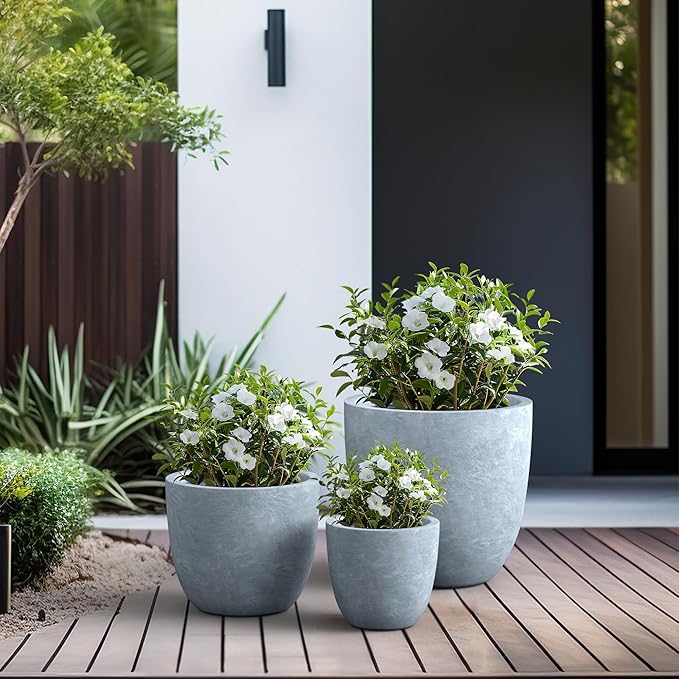Kante 18", Outdoor Indoor Large Planter Pots - Image 5