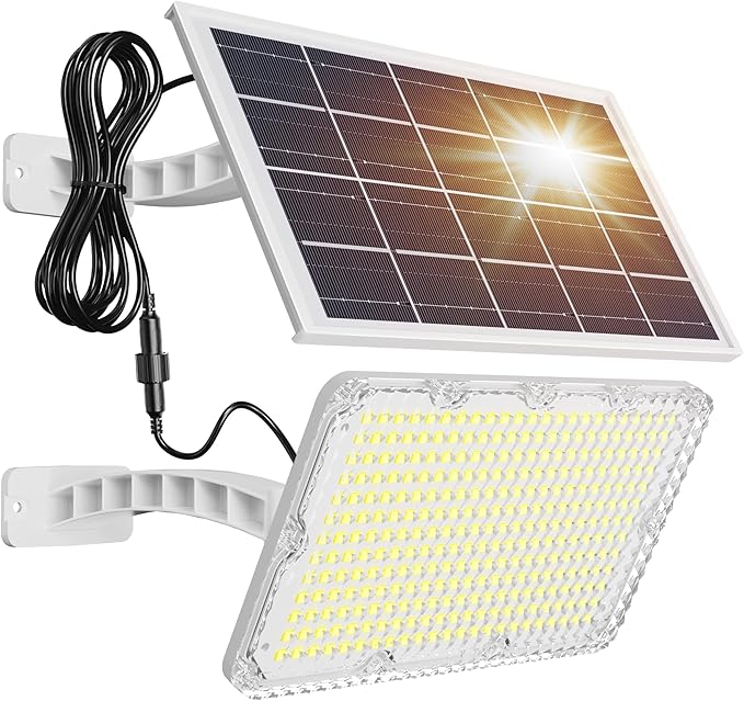 JACKYLED Solar Dusk to Dawn Light Outdoor 1000 Lumens 299 LED Solar Security by JACKYLED
