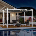 PURPLE LEAF 10' x 13' Outdoor Retractable Pergola by Unknown