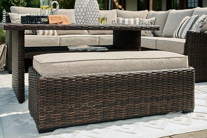 Signature Design by Ashley Brook Ranch Casual Nuvella Weather Resistant Fabric - Image 10