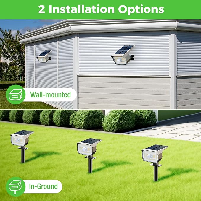 nipify Solar Lights Outdoor Waterproof, Motion Sensor Spot Lights- 4 Pack/56 - Image 6