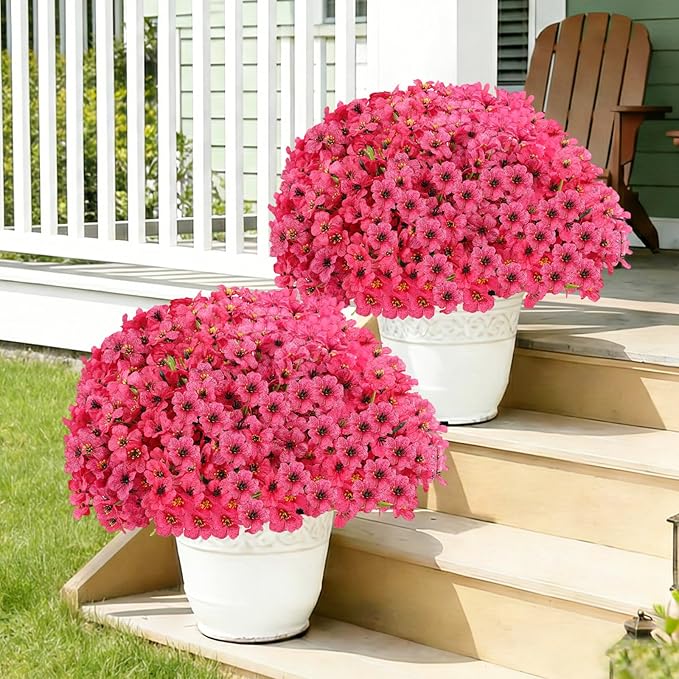 22 Bundles Artificial Flowers Outdoor Fake Plants, Faux Flowers UV Resistant - Image 6