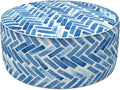 LVTXIII Indoor/Outdoor Inflatable Ottoman, All Weather Round Footrest Stool by LVTXIII