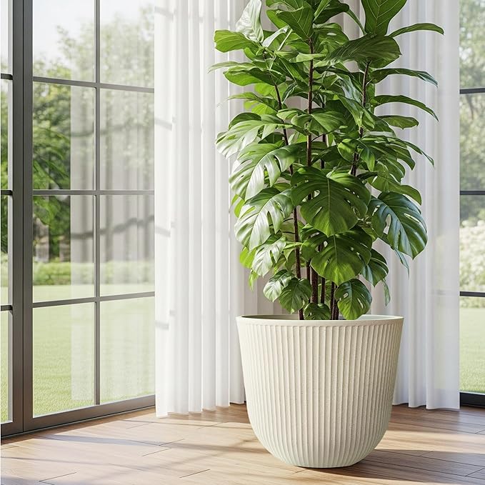 WORTH Garden Round Large Planter Pot 1-Pack - Image 2