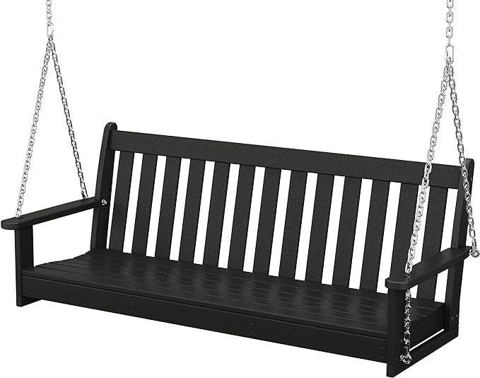 POLYWOOD GNS60BL Vineyard 60" Outdoor Swing by POLYWOOD