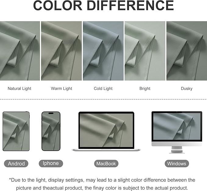 RYB HOME Extra Wide Outdoor Curtains - Image 8