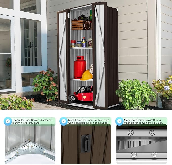 AECOJOY Outdoor Storage Cabinet Waterproof - Image 5