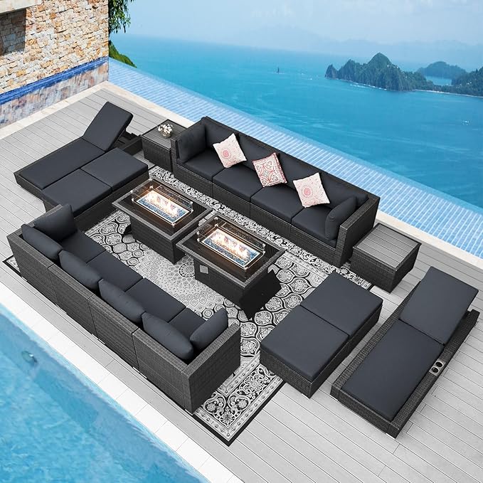 NICESOUL 18 Piece Outdoor Patio Furniture Set by NICESOUL